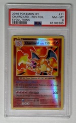 V1445: 2016: Charizard: 11/108: Reverse Foil: Evolutions: PSA: 8: NM-MT: 65109365